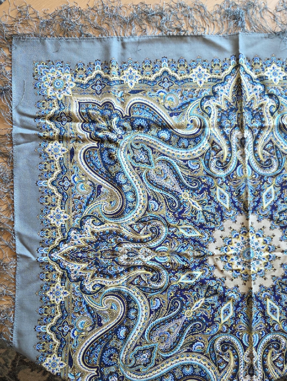 Paisley Scarf With Fringe